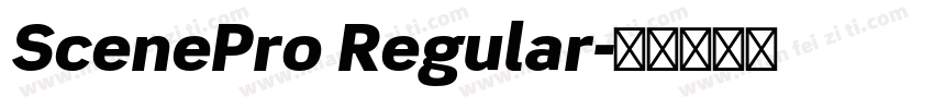 ScenePro Regular字体转换